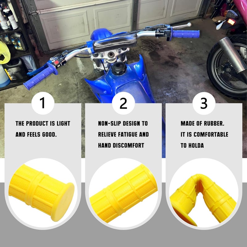 JXPANG Motorcycle Throttle Assembly,7/8" Quick Twist Throttle Grips with Throttle Cable Aluminum Alloy Universal for CRF KLX SSR TTR 110 125 150 250cc Dirt Pit Bike ATV Mini Bike - Image 4